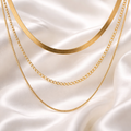 Minimalist Layered Necklace | 18K Gold Non-Tarnish