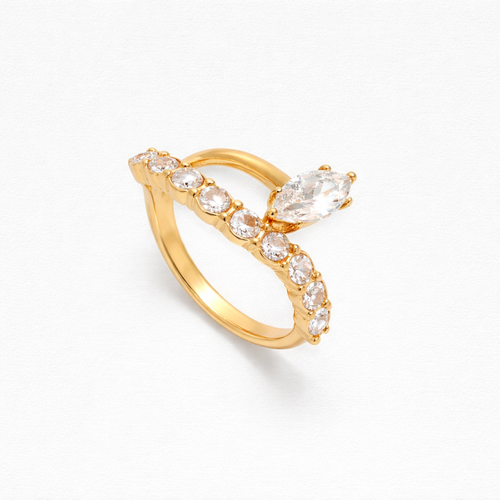 Lexi Ring | 18k PVD Non-Tarnish, Stainless Steel